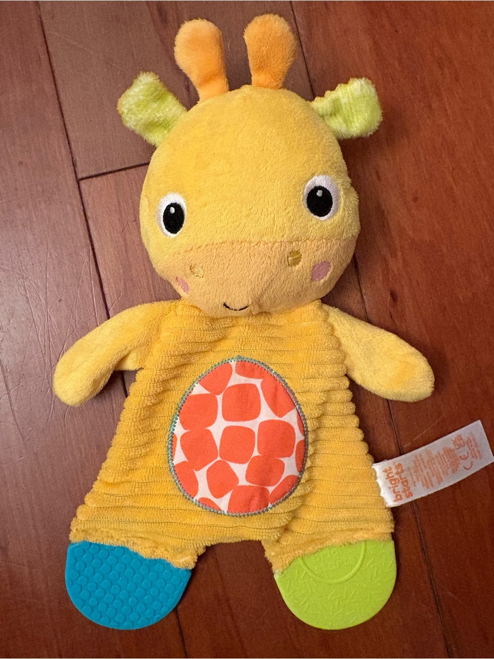 2 Baby Sensory Toys Crinkle Cow & Giraffe Plush Baby Toys - Picture 2 of 5